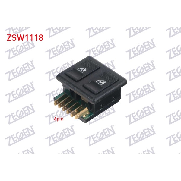 ZEGEN Cam Acma Anahtari Ciftli 6 Pin Fiat Dogan L - Fiat Uno 1993-2002 Zsw1118;cam Acma Anahtari Ciftli 6 Pin Fiat Dogan L - Fiat Uno 1993-2002 - Kod ZSW1118 - OEM 181449680