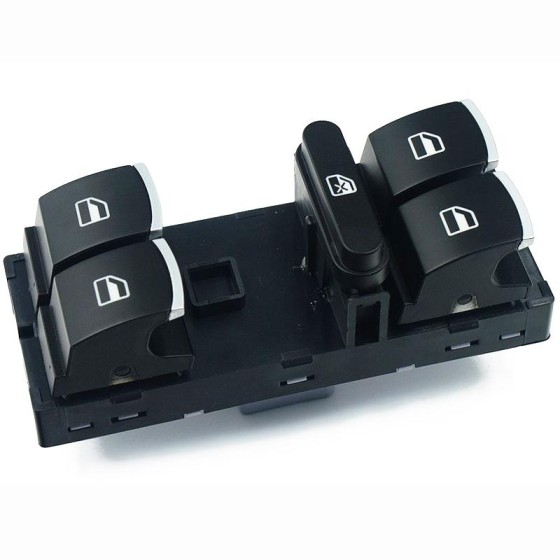 ZEGEN Cam Acma Anahtari Grup Krom 10 Pin Kirmizi Isik Volkswagen Golf VI - Volkswagen Passat - Volkswagen Tiguan - Volkswagen Caddy Iii 2007-2016 / Volkswagen Jetta IV - Volkswagen Touran 2010 - Kod ZSW1127 - OEM 5ND959857 ürün görseli
