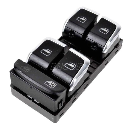 ZEGEN Cam Acma Anahtari Grup Krom 10 Pin Audi A4 - Audi A5 - Audi Q3 - Audi Q5 2007 - Kod ZSW1153 - OEM 8K0959851F ürün görseli