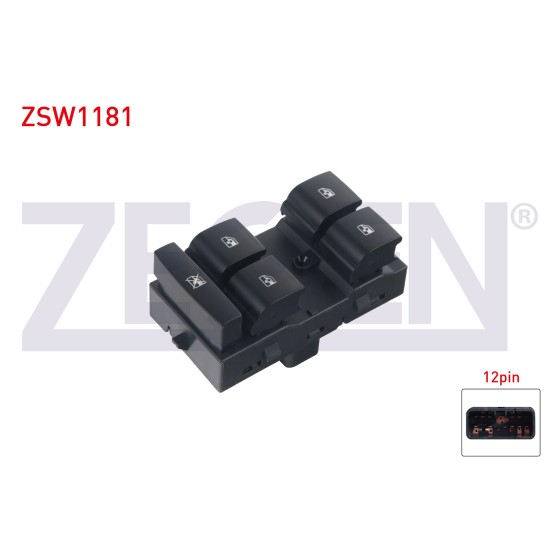ZEGEN Cam Acma Anahtar Grup 12 Pin Chevrolet Aveo 2011-2014 - Kod ZSW1181 - OEM 95188246 ürün görseli