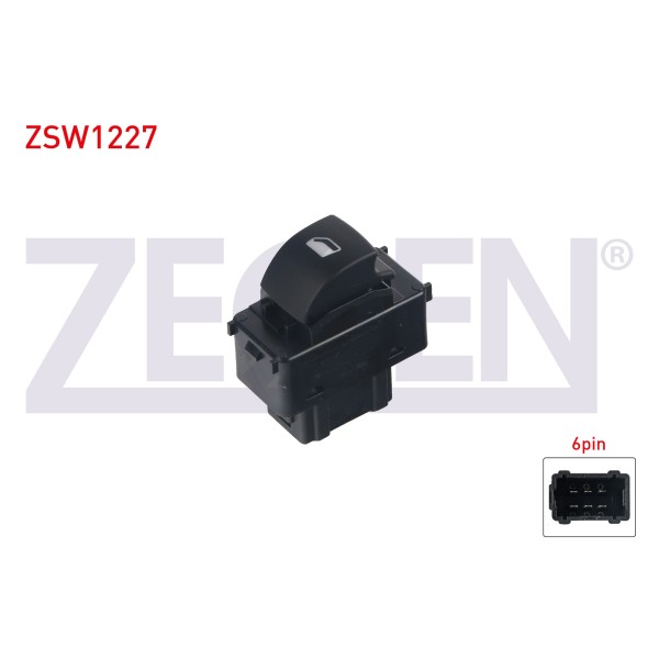 ZEGEN Cam Acma Anahtari Tekli 6 Pin Berlingo - Peugeot Partner 2008- / 207 2006-2012 - Kod ZSW1227 - OEM 6490.E2