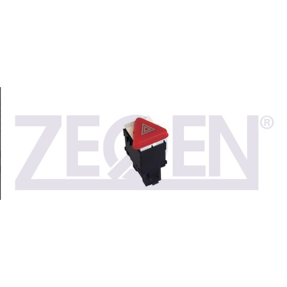 ZEGEN Dörtlü Flasor Düğmesi T5-t6- Anahtari 4 Pin Volkswagen Transporter V - Skoda Fabia 1999-2011 - Kod ZSW1336 - OEM 6Y0953235 ürün görseli