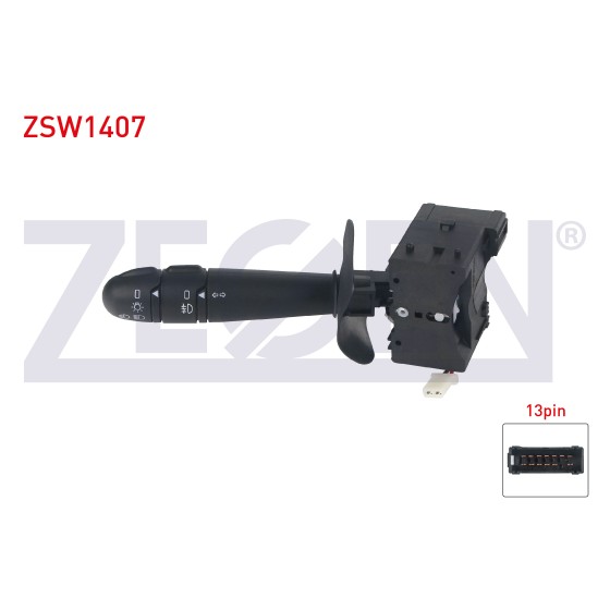 ZEGEN Far - Sinyal Kumanda Kolu Kornasiz 13+2 Pin Renault Clio II - Renault Symbol 1998-2006 - Kod ZSW1407 - OEM 7701053874 ürün görseli