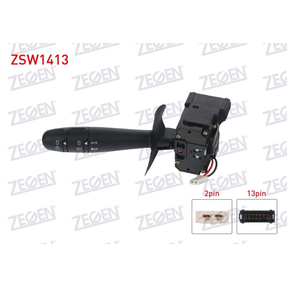 ZEGEN Far - Sinyal Kumanda Kolu 13+2 Pin Renault Megane I - Kangoo - Renault Scenic I 1996-2008 - Kod ZSW1413 - OEM 7701471591 ürün görseli