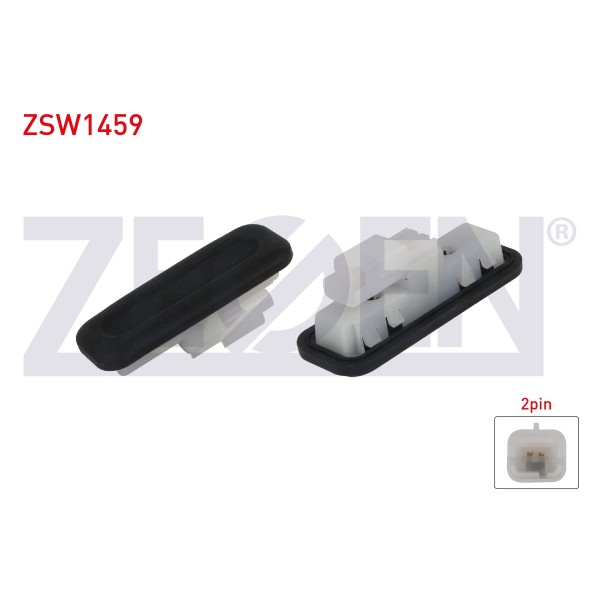 ZEGEN Bagaj Kilit Butonu 2 Pin Peugeot 308 - 3008 - 207 / Citroen C4 - Citroen C4 Picasso - Citroen C5 II 2004 - Kod ZSW1459 - OEM 6490.R3