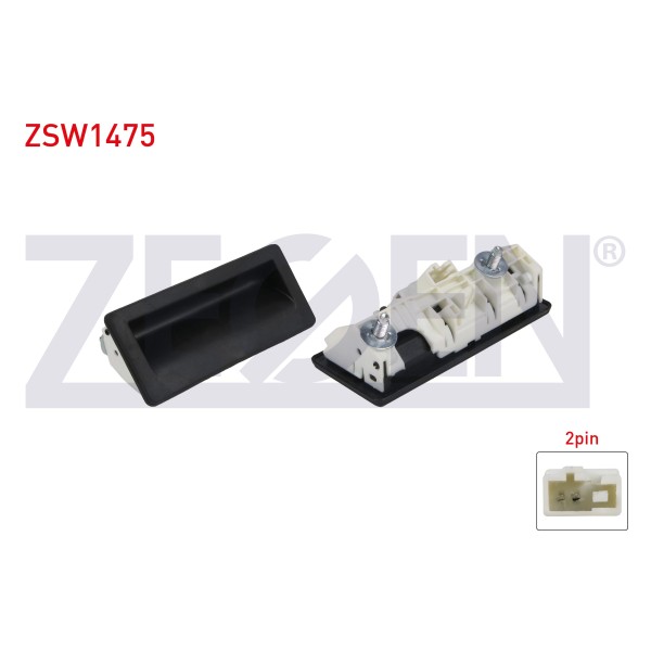 ZEGEN Bagaj Kilit Butonu 2 Pin Volkswagen Golf Plus - Volkswagen Golf VI Variant - Volkswagen Passat - Sharan - Volkswagen Touran - Volkswagen Tiguan 2006 - Kod ZSW1475 - OEM 5N0827566T