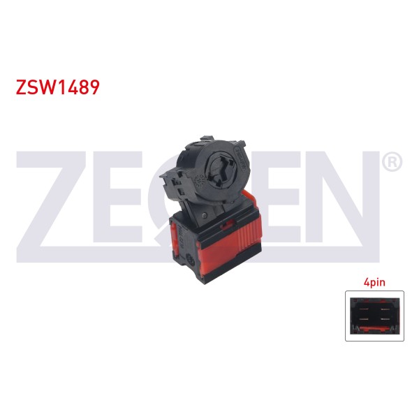 ZEGEN Kontak Termigi 4 Pin Plastik Soket Renault Clio Iii 2005-2012 / Kangoo Renault Fluence Master Iii 2008- / Dacia Logan II Dacia Sandero II Dacia Dokker Dacia Lodgy 2012 - Kod ZSW1489 - OEM