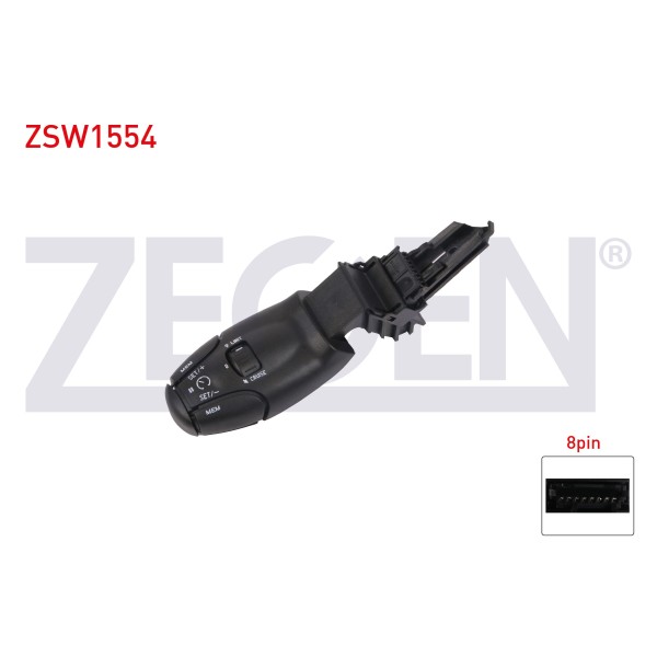 ZEGEN Hiz Sabitleme Kolu Hafizali 8 Pin Citroen Berlingo 1996-2008 / Citroen C3 II 2009-2016 / Peugeot 2008 2013- / 207 2006-2012 / 307 2000-2007 / 308 2007-2013 - Kod ZSW1554 - OEM 6239.L0