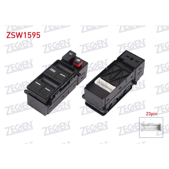 ZEGEN Cam Acma Anahtar Grup 23 Pin Honda Accord Vii 2003-2008 - Kod ZSW1595 - OEM ürün görseli