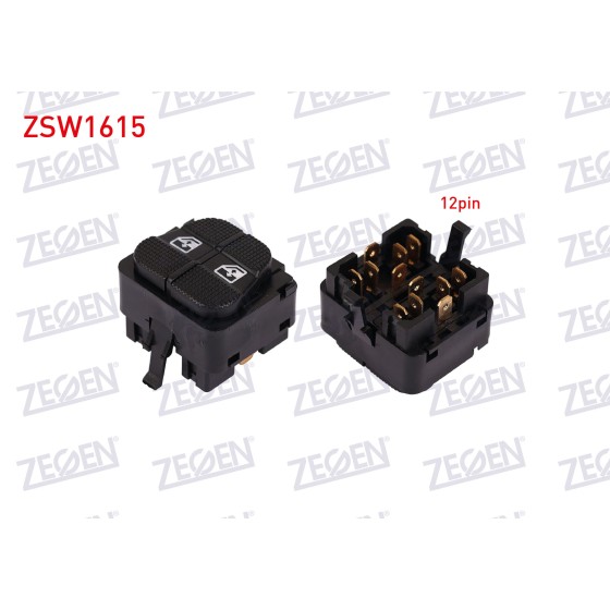 ZEGEN Cam Acma Anahtari Ciftli 12 Pin Volkswagen Golf Iii (1h1) 1991-1999 / Volkswagen Polo Classic (6kv2) 1995-2001 - Kod ZSW1615 - OEM 1H0959855 ürün görseli