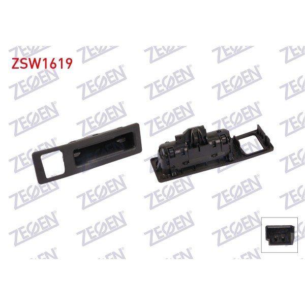 ZEGEN Bagaj Kilit Butonu Kamera Delikli Bmw 2 Serisi (F45) 14- / 3 Serisi 11- / 4 Serisi 15- / 5 Serisi (F10-f11) 10- / X1 (F48) 14 - Kod ZSW1619 - OEM 51244866142