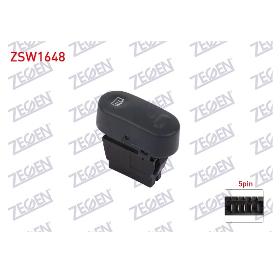 ZEGEN Rezistans Anahtari 5 Pin Yesil Isik Renault Clio II - Renault Symbol - Kangoo 2001 - Kod ZSW1648 - OEM 7700308822 ürün görseli