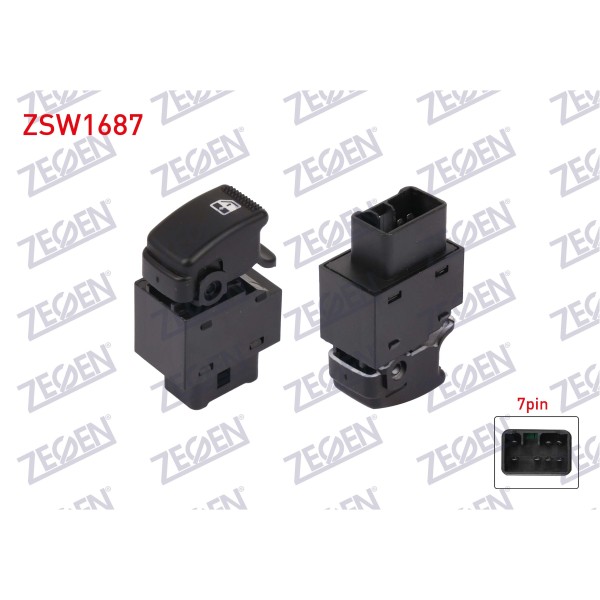 ZEGEN Cam Acma Anahtari Tekli 7 Pin Hyundai Getz 2005-2010 - Kod ZSW1687 - OEM