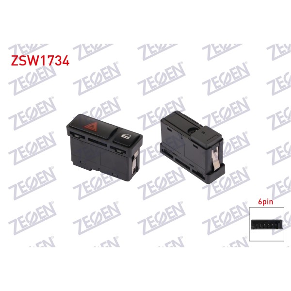 ZEGEN Bmw Flasor Anahtari Kapi Kilit Butonlu 4 Pin 3 Serisi (E46) - Kod ZSW1734 - OEM 61318368920