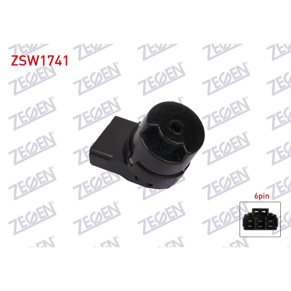 ZEGEN Kontak Termigi 6 Pin Chevrolet Aveo 2006- / Lacetti 2005 - Kod ZSW1741 - OEM 96238726