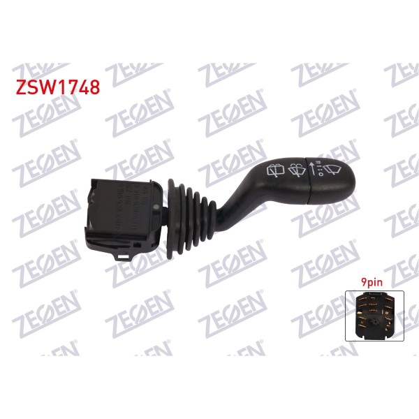 ZEGEN Silecek - Kumanda Kolu 9 Pin Skoda Felicia 1994-2001 - Kod ZSW1748 - OEM