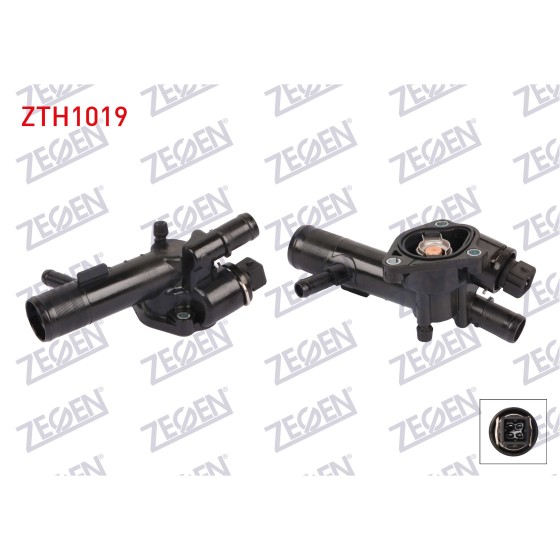 ZEGEN Termostat - Komple Musurlu 83 C Euro 4 Renault Clio II 1.5 DCI 1998-2005 / Renault Symbol II 1.5 DCI 2008-2012 / Kangoo 1.5 DCI 2008 - Kod ZTH1019 - OEM 110603459R ürün görseli