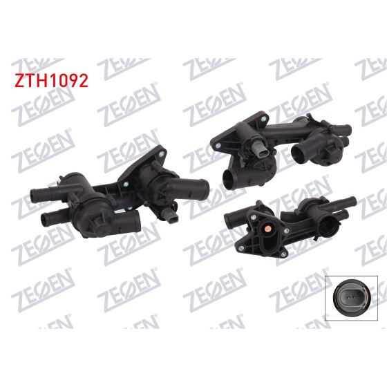ZEGEN Termostat - Komple Musurlu 80 - 95 C Volkswagen Golf V 1.4 TSI 2003-2009 / Volkswagen Jetta IV 1.4 TSI 2011- / Volkswagen Tiguan 1.4 TSI 2007-2016 / Audi A1 1.4 Audi TFSI 2010- / Seat Ibiz - Kod ZTH1092 - OEM 03C121111P ürün görseli