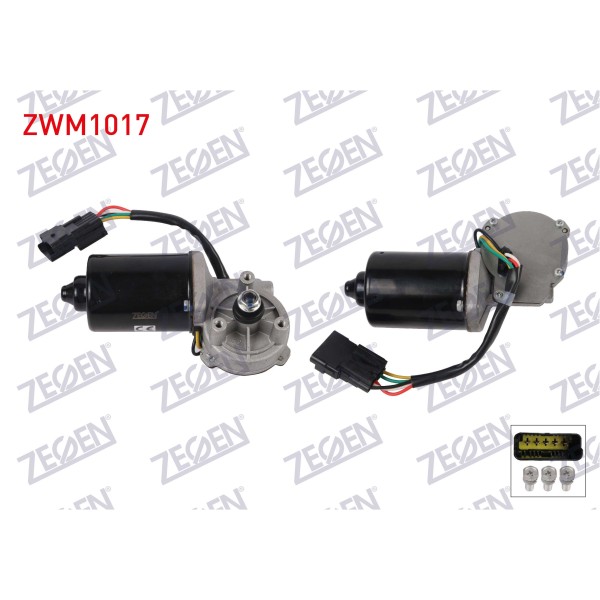 ZEGEN Ön Silecek Motoru - 12V Dacia Logan 2004-2012 / Dacia Duster 2009-2012 - Kod ZWM1017 - OEM 8200619512