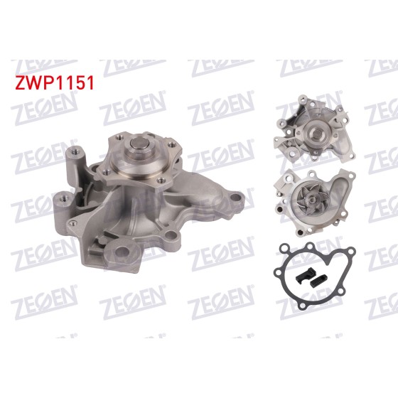 ZEGEN Devirdaim Su Pompası - Mazda 626 IV (GE) 1.8i (FP) 1992-1997 / 323 VI (BJ) 2.0i (FS) 1998-2004 / 26 IV (GE) 2.0i (FS) 1992-1997 / Mx-6 (GE) 2.0i (FS) 1991-1997 / 626 V - Kod ZWP1151 - OEM 3396917 ürün görseli