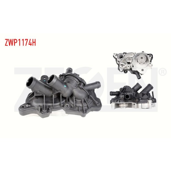 ZEGEN Devirdaim Su Pompası - Alt Karterli Volkswagen Golf Vii (5g1) 1.2 Audi TFSI (Cjzb-cyva-cyvb) 2012- 4 Çikiş - Kod ZWP1174H - OEM 04C121600K ürün görseli