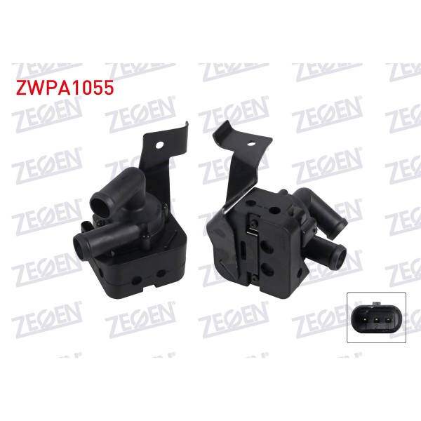 ZEGEN Devirdaim Su Pompası - Bmw Yardimci SU Pompasi 5 Serisi (F10) 2010-2014 / 7 Serisi (F01) 2009-2012 - Kod ZWPA1055 - OEM 64119230234