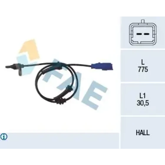 FAE ABS Hız Sensörü (Arka) – 78013 / OEM 9638530780 ürün görseli