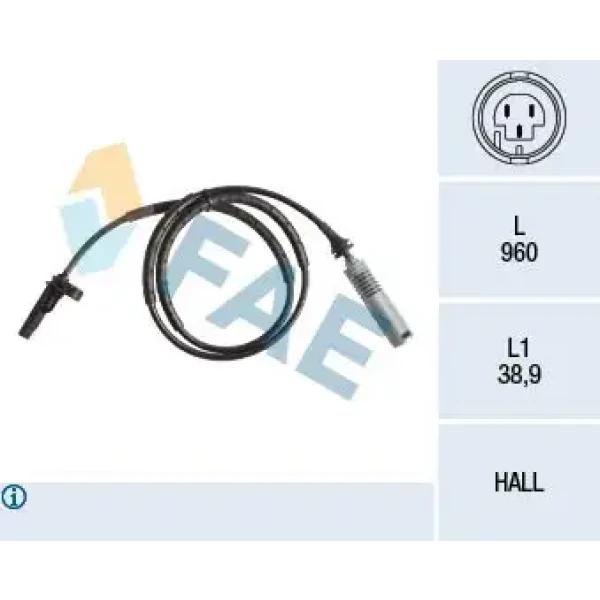 FAE ABS Hız Sensörü (Arka) – 78182 / OEM 34526764610