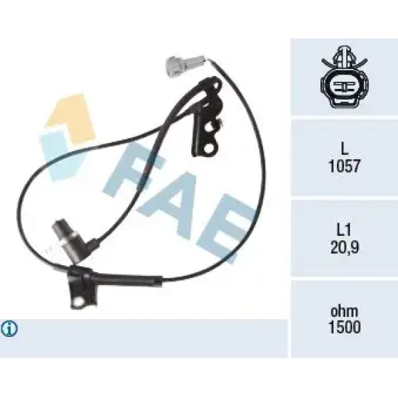 FAE ABS Hız Sensörü (ön Sağ) – 78419 / OEM 89542340NM ürün görseli
