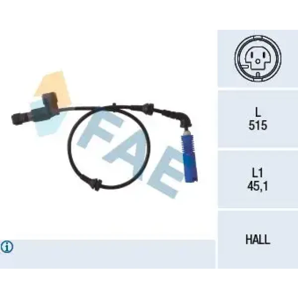 FAE ABS Hız Sensörü (ön Sol) – 78014 / OEM 34526792897