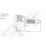 Motortec Aks Kafası (Dış) – TMP0086 / OEM 46308205