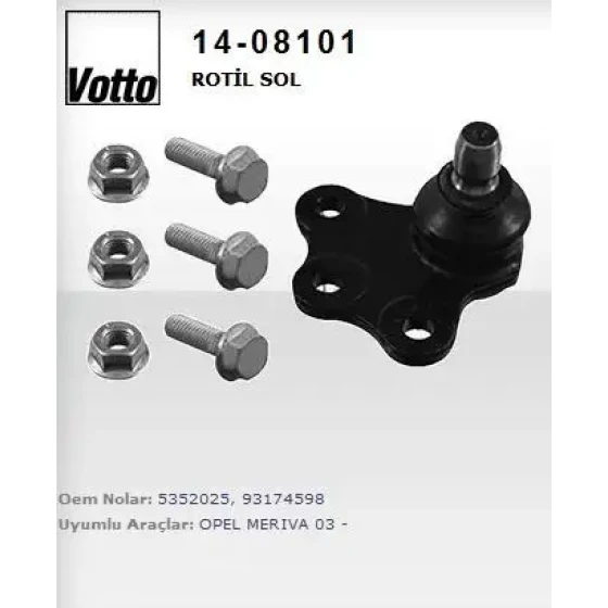 Votto Alt Rotil (Sol) – 14-08101 / OEM 5352025 ürün görseli