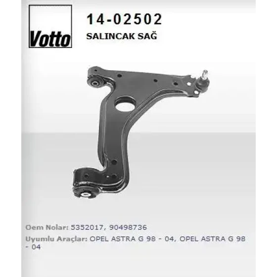 Votto Alt Salıncak (Sağ) – 14-02502 / OEM 5352017 ürün görseli