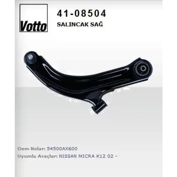 Votto Alt Salıncak (Sağ) – 41-08504 / OEM 54500AX600