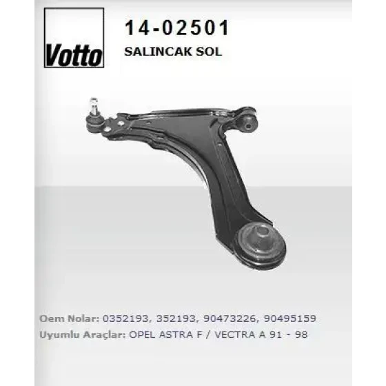 Votto Alt Salıncak (Sol) – 14-02501 / OEM 352193 ürün görseli