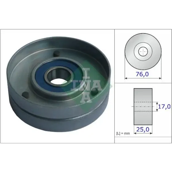 INA Alternatör Gergi Rulmanı – 531075130 / OEM 272136 ürün görseli