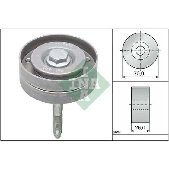 INA Alternatör Gergi Rulmanı – 532059610 / OEM 03C145276B ürün görseli