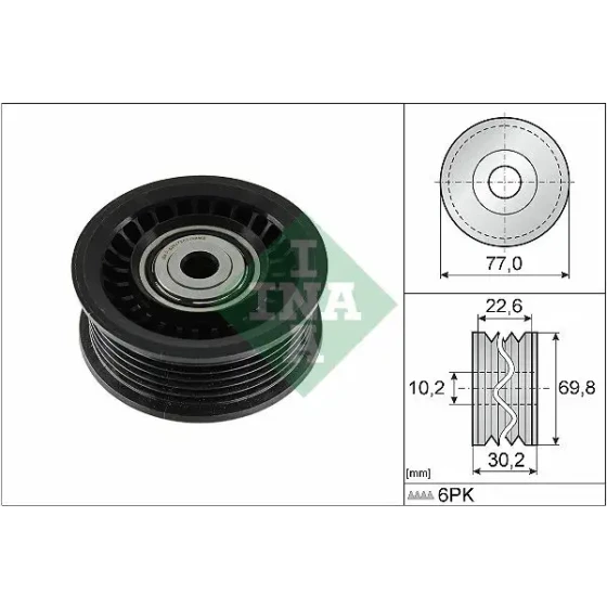 INA Alternatör Gergi Rulmanı – 532107510 / OEM 119233947R ürün görseli