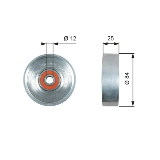 Gates Alternatör Gergi Rulmanı – T39178 ürün görseli
