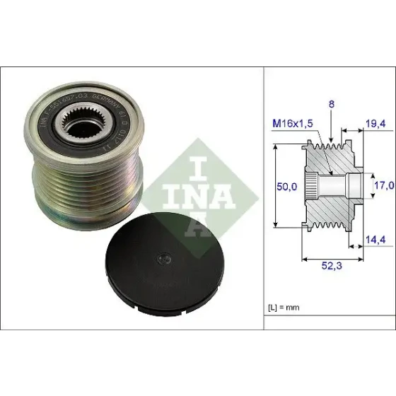 INA Alternatör Kasnağı – 535011110 / OEM A6421540302 ürün görseli