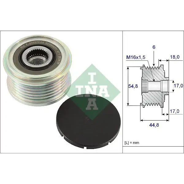 INA Alternatör Kasnağı – 535011410 / OEM 8200468131