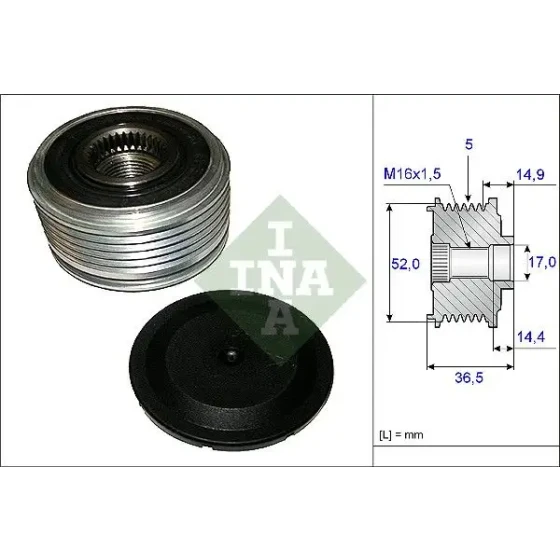 INA Alternatör Kasnağı – 535012910 / OEM A2661541302 ürün görseli