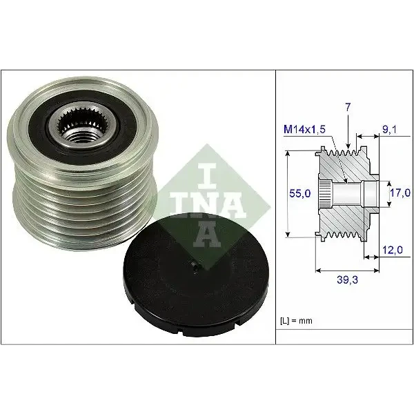 INA Alternatör Kasnağı – 535026010 / OEM 3140067J00000