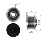 Gates Alternatör Kasnağı – OAP7046 / OEM A6481550015