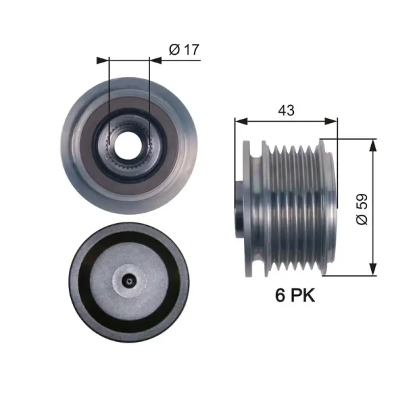 Gates Alternatör Kasnağı – OAP7112