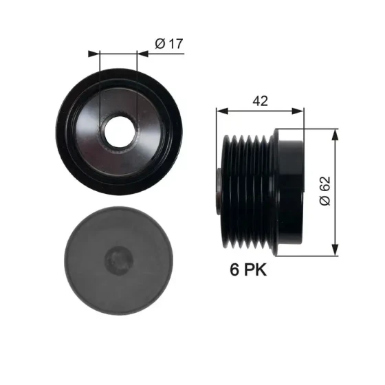 Gates Alternatör Kasnağı – OAP7152 / OEM 274150T021 ürün görseli