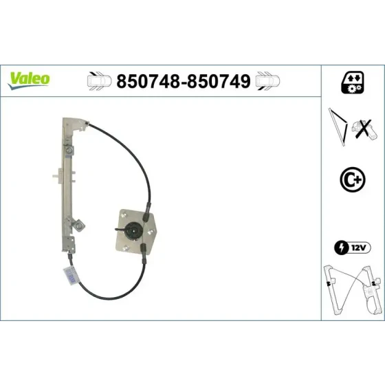 Valeo Arka Cam Krikosu (Sol) – 850748 / OEM 51899293 ürün görseli
