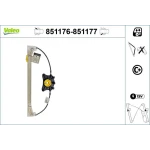Valeo Arka Cam Krikosu (Sol) – 851176 / OEM A1697303179