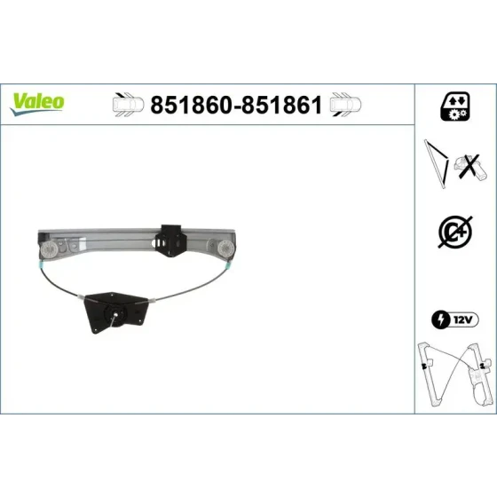 Valeo Arka Cam Krikosu (Sol) – 851860 / OEM A2217300146 ürün görseli