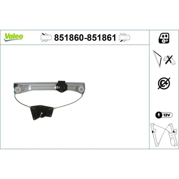 Valeo Arka Cam Krikosu (Sol) – 851860 / OEM A2217300146